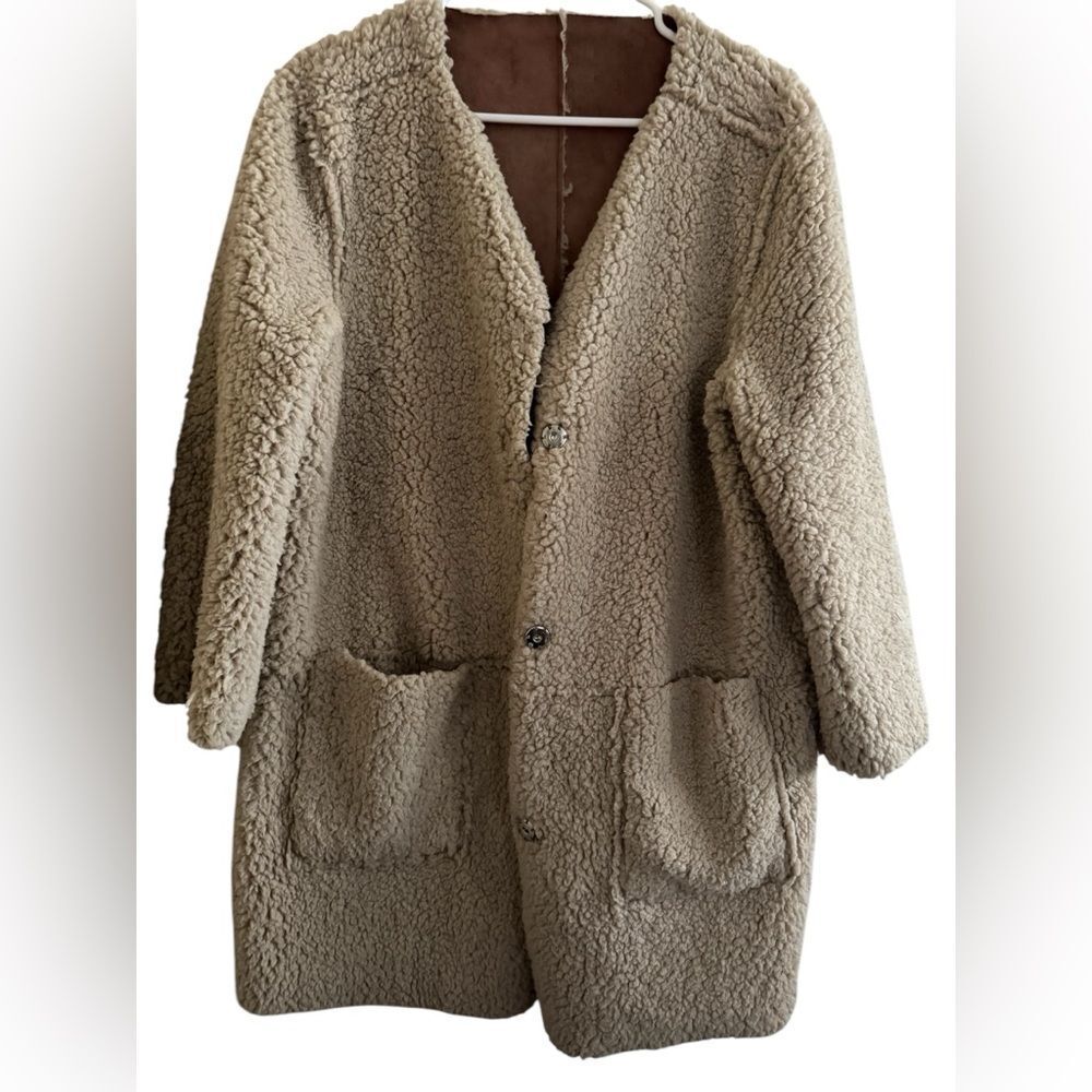 BB Dakota Women’s Reversible Faux Shearling Jacket New in Size Small. - Picture 6 of 7